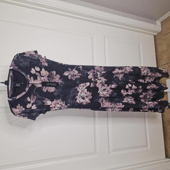 Rachel Zoe Floral Midi Dress with Short Sleeves - Picture 1 of 7